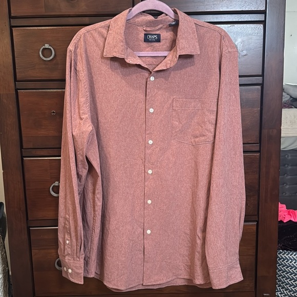 Chaps Men's Brown Shirt SIZE XL - Picture 7 of 10